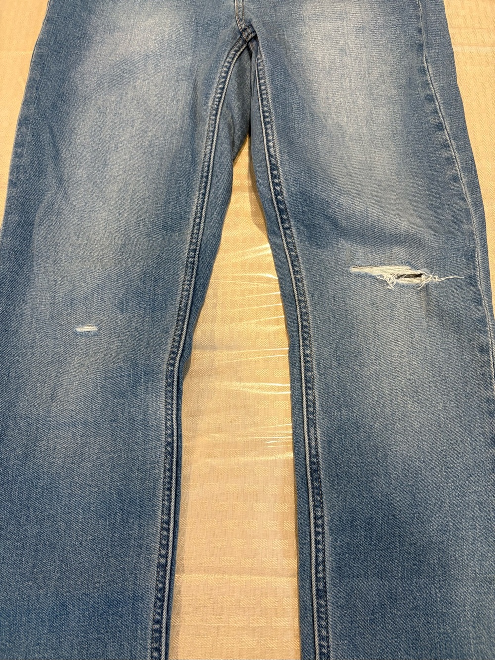 Gap Vintage Slim Mid Rise Jeans New With Tags Size 28 Tall Distressed Denim - Picture 5 of 14
